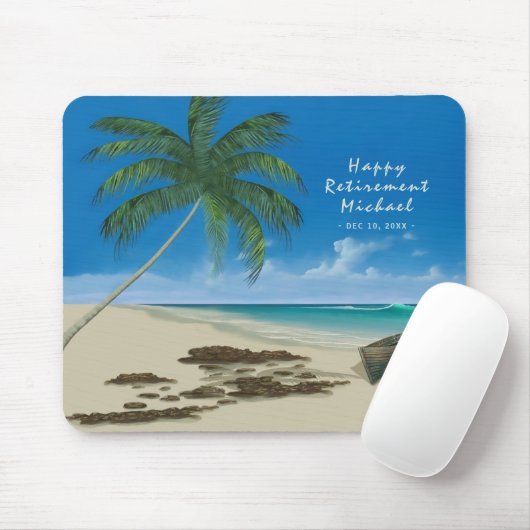 Aangepaste tekst bij afboeking Tropische Zand Beac Muismat (Met muis)