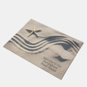 Aangepaste tekst Binnenhuisdeur Starfish strand ho Deurmat (Schuin)