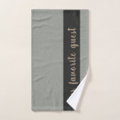 Aangepaste tekst Blauw voor favoriete gastafvlakki Bad Handdoek (Handdoek)