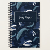 Aangepaste tekst blauwe walvis planner (Voorkant)