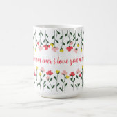 Aangepaste tekst Bloemen Moederdag - Aan de beste  Koffiemok (Center)