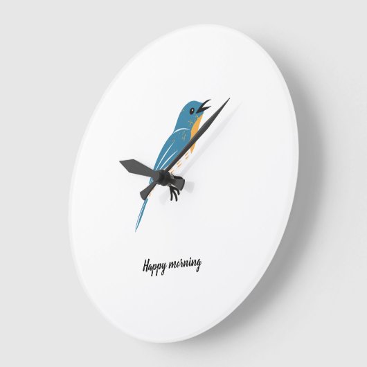 Aangepaste tekst Blue Bird Grote Klok (Hoek)