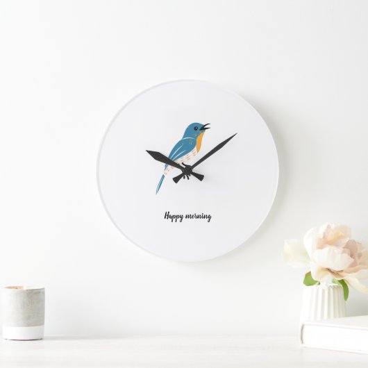 Aangepaste tekst Blue Bird Grote Klok (Huis)