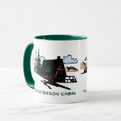 Aangepaste tekst Bossen  voor stamcabinemeer Mok (Voorkant links)