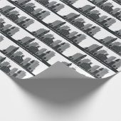 Aangepaste tekst Boston Massachusetts Cadeaupapier (Hoek)