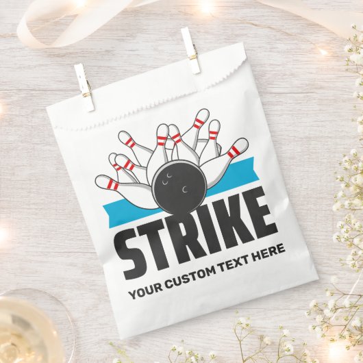 Aangepaste tekst Bowling Strike Bedankzakje (Geknipt)