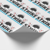 Aangepaste tekst Bowling Strike Cadeaupapier (Hoek)