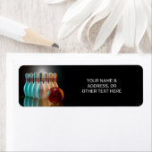 Aangepaste tekst Bowling Strike Etiket (Insitu)