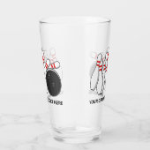 Aangepaste tekst Bowling Strike Glas (Rechts)