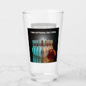 Aangepaste tekst Bowling Strike Glas (Voorkant)
