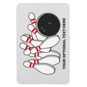 Aangepaste tekst Bowling Strike Magneet (Verticaal)