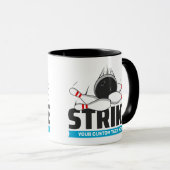 Aangepaste tekst Bowling Strike Mok (Voorkant rechts)