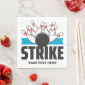 Aangepaste tekst Bowling Strike Servet (Insitu)