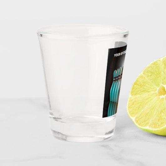 Aangepaste tekst Bowling Strike Shot Glas (Links)