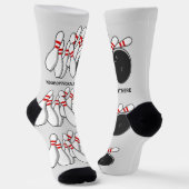 Aangepaste tekst Bowling Strike Sokken (Gebogen)