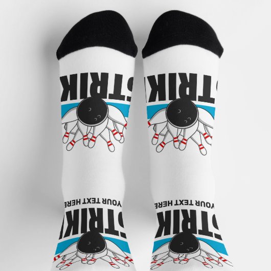 Aangepaste tekst Bowling Strike Sokken (Top)