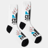 Aangepaste tekst Bowling Strike Sokken (Rechts)
