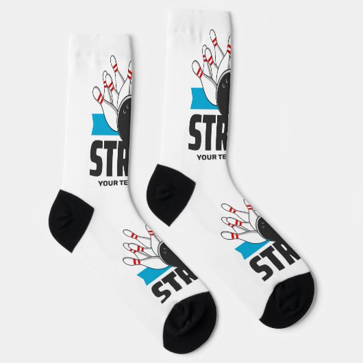 Aangepaste tekst Bowling Strike Sokken (Rechts)