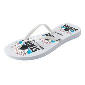 Aangepaste tekst Bowling Strike Teenslippers (Schuin)