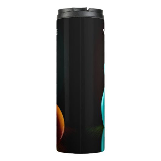 Aangepaste tekst Bowling Strike Thermosbeker (Achterkant)