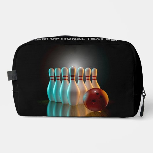 Aangepaste tekst Bowling Strike Toilettasje (Voorkant)