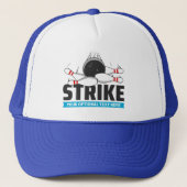 Aangepaste tekst Bowling Strike Trucker Pet (Voorkant)