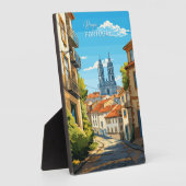 Aangepaste tekst Braga Portugal Fotoplaat (Zijkant)