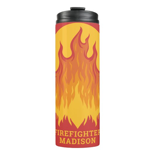 Aangepaste tekst Brandweertumblaar Thermosbeker (Voorkant)