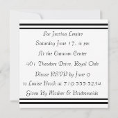 Aangepaste tekst Bridal Shower-uitnodigingen Kaart (Achterkant)