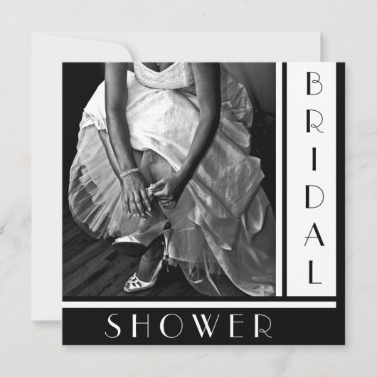 Aangepaste tekst Bridal Shower-uitnodigingen Kaart (Voorkant)