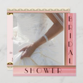 Aangepaste tekst Bridal Shower-uitnodigingen Kaart (Voorkant / Achterkant)
