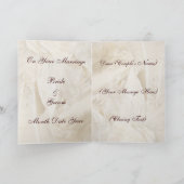 Aangepaste tekst bruiloft gefeliciteerd Kaart (Binnen)