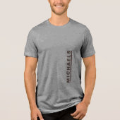 Aangepaste tekst Bruin grafisch T-shirt (Voorkant)