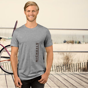 Aangepaste tekst Bruin grafisch T-shirt