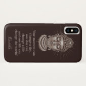 Aangepaste tekst Buddha citaat telefoonhoesjes Case-Mate iPhone Case (Achterkant (horizontaal))