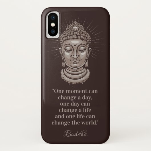 Aangepaste tekst Buddha citaat telefoonhoesjes Case-Mate iPhone Case (Achterkant)