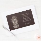 Aangepaste tekst Buddha Quote stickers (Envelop)