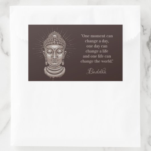 Aangepaste tekst Buddha Quote stickers (Tas)