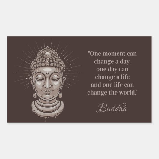 Aangepaste tekst Buddha Quote stickers (Voorkant)