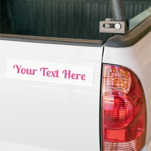 Aangepaste tekst bumpersticker (Op Truck)