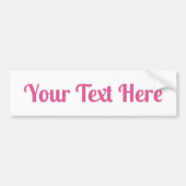 Aangepaste tekst bumpersticker (Voorkant)