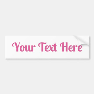 Aangepaste tekst bumpersticker