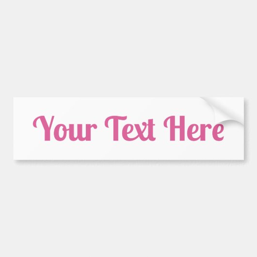 Aangepaste tekst bumpersticker (Voorkant)