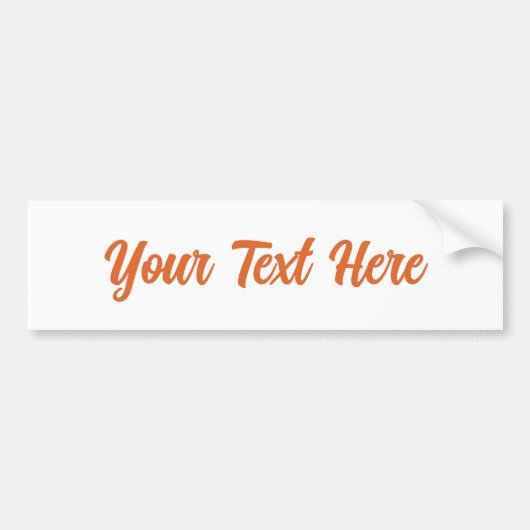 Aangepaste tekst bumpersticker (Voorkant)