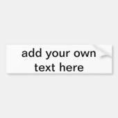 aangepaste tekst bumpersticker (Voorkant)