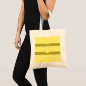 Aangepaste tekst Bunny Ears Egg Tote Bag (Voorkant (product))