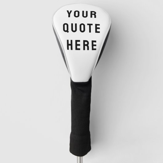 Aangepaste Tekst Cadeau Golfheadcover (Voorkant)