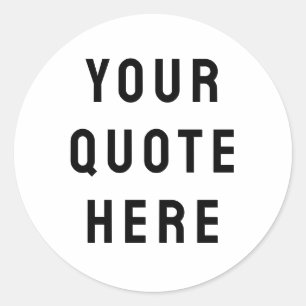 Aangepaste tekst cadeau hier Aangepaste tekst cade Ronde Sticker