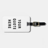 Aangepaste tekst cadeau hier Gepersonaliseerde tek Bagagelabel (Voorkant horizontaal)