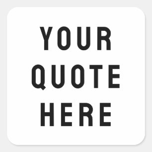 Aangepaste tekst cadeau hier vierkante sticker